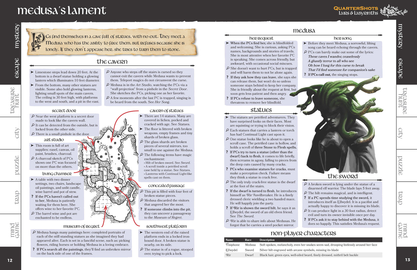 QuarterShots: Lairs & Labyrinths Physical Book