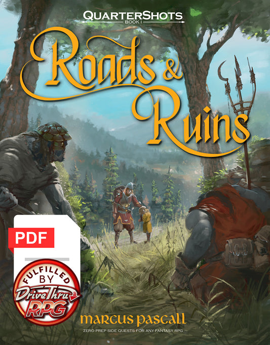 QuarterShots: Roads & Ruins  digital PDF only