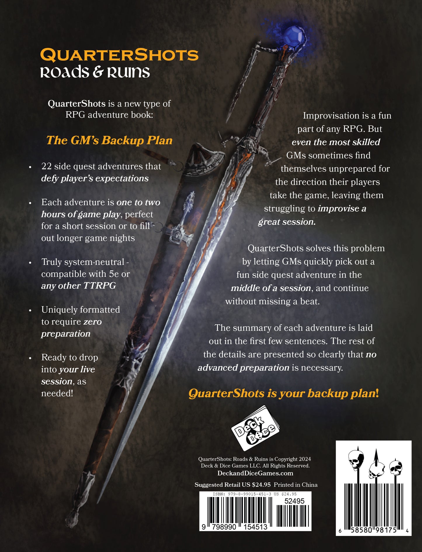 QuarterShots: Roads & Ruins Physical Book