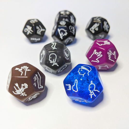 TTRPG Critical Hit & Injury Dice Pack - 4 Unique Custom Dice for D&D 5e, Pathfinder & Horror RPGs