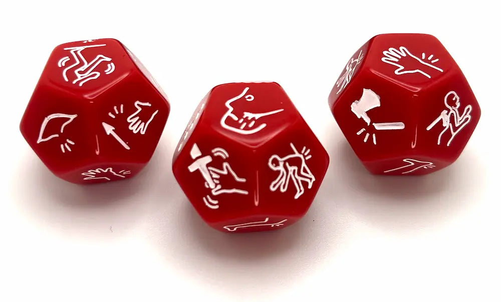 RPG Fumble Dice - Unique Critical Failure Dice for D&D, Pathfinder, and TTRPGs (Set of 3)