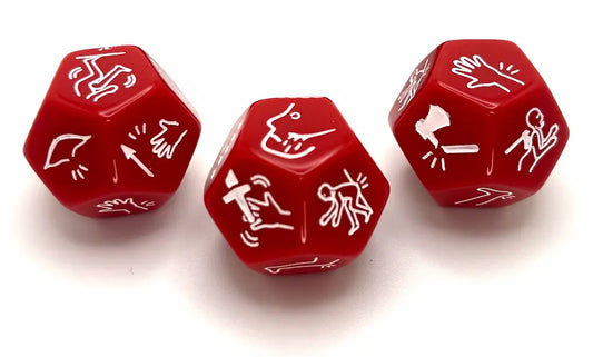 RPG Fumble Dice - Unique Critical Failure Dice for D&D, Pathfinder, and TTRPGs (Set of 3)
