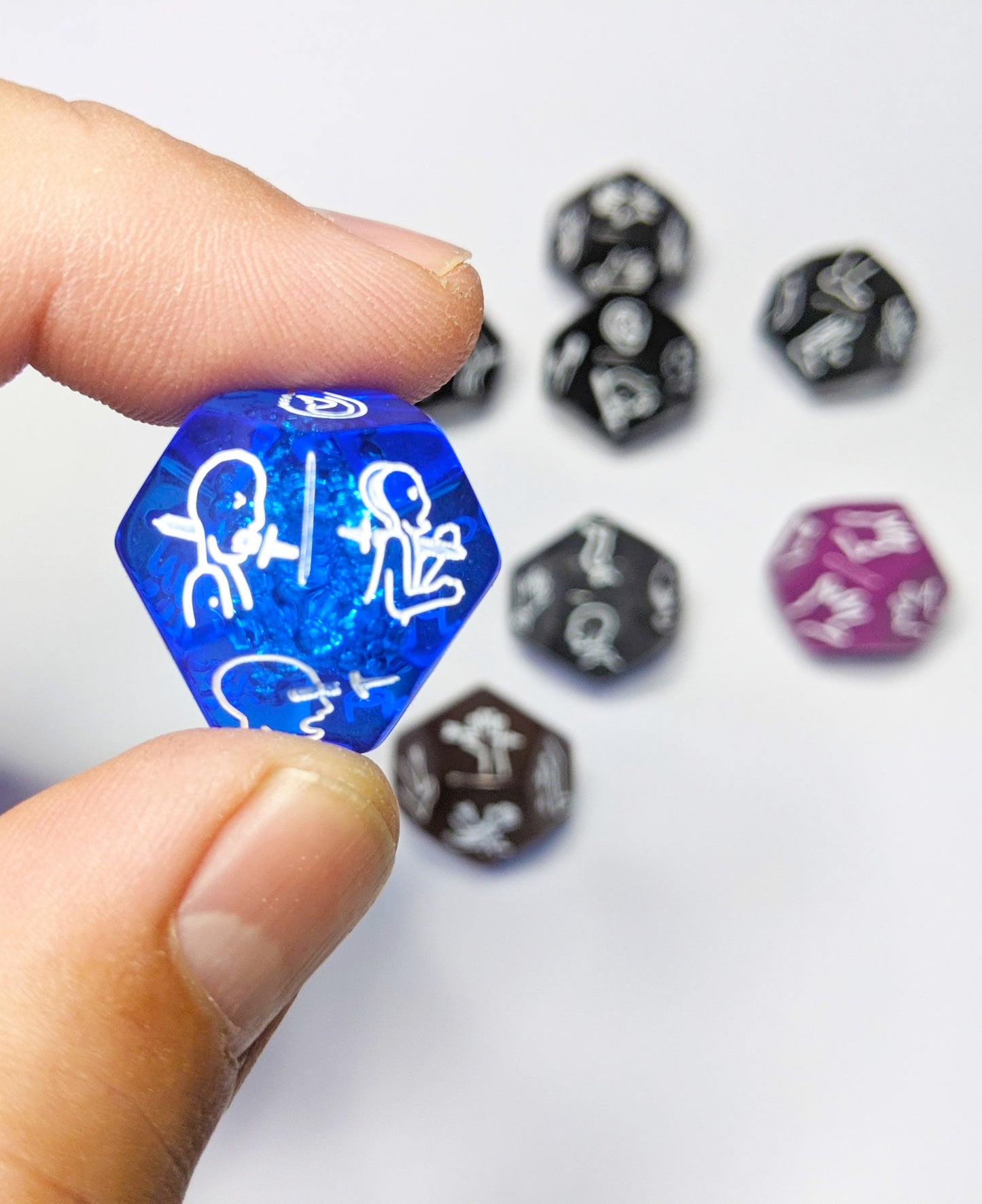 TTRPG Critical Hit & Injury Dice Pack - 4 Unique Custom Dice for D&D 5e, Pathfinder & Horror RPGs